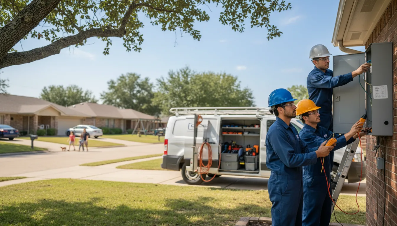 Certified electrician providing emergency electrical services in West Branch, IA